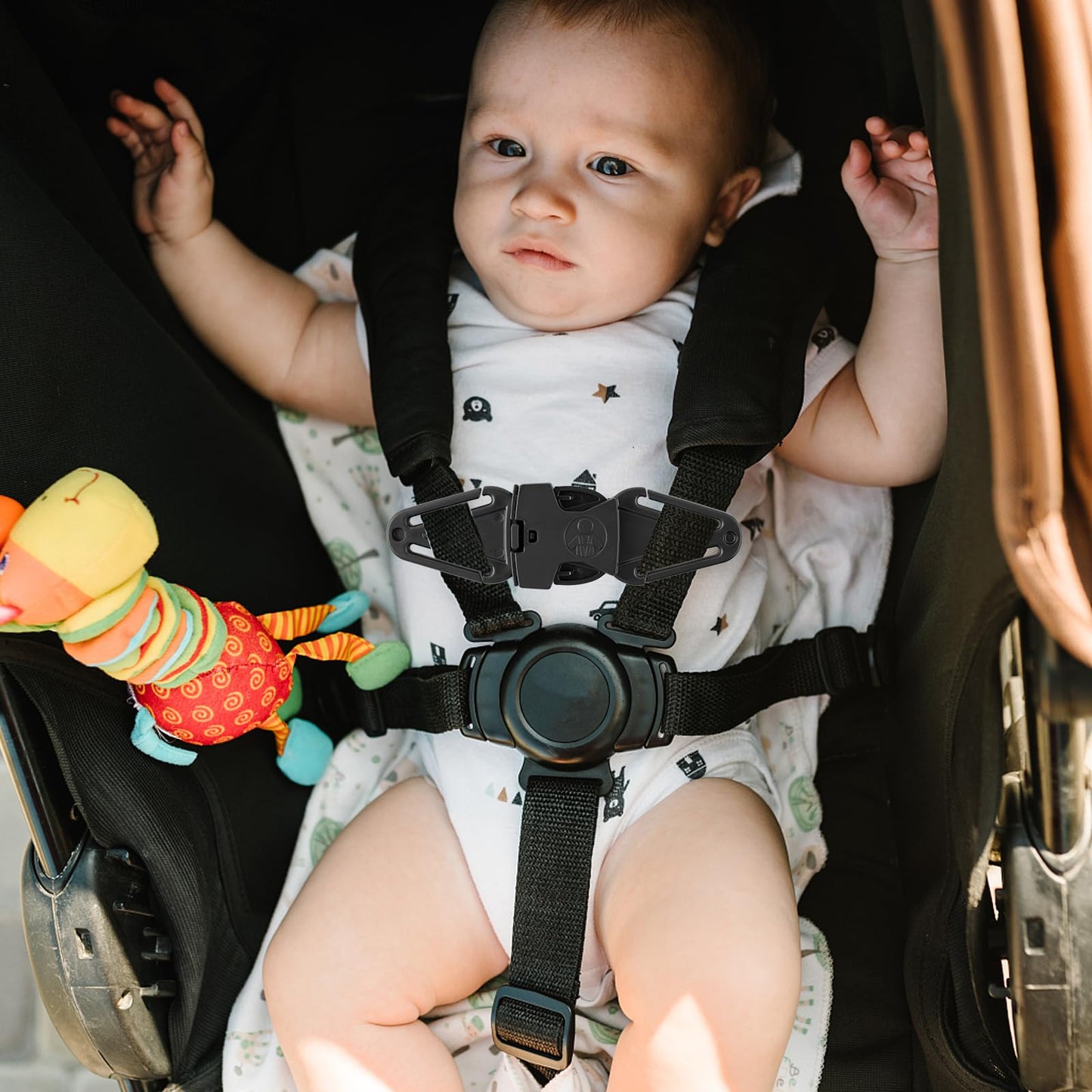 Anti Escape Safety Clip Baby Harness Chest Clips, Chest Strap Lock Prevent Children/Kids(Under 1.5 Years Old) Taking Their Arms