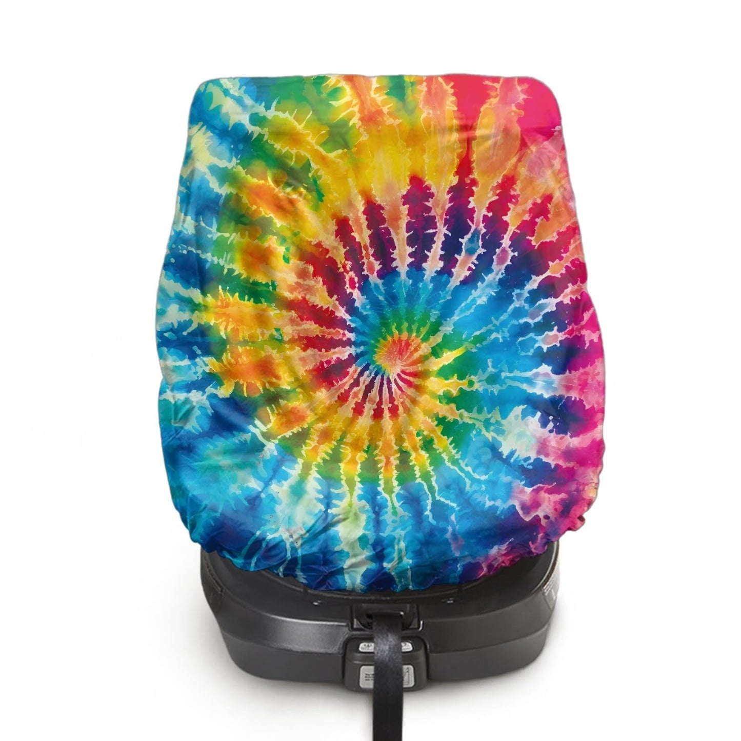 NDISTIN Rainbow Tie Dye Baby Car Seat Sunshade Cover Waterproof Infant Car Seat Sun and Sleep Shade Cover Easy Install Infant Ca