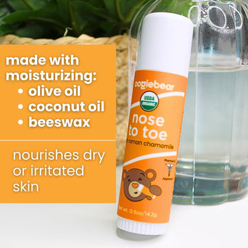 Oogiebear Nose To Toe Baby Body Balm, Usda Organic Gentle Moisturizer With Olive Oil & Coconut Oil, For Babies 3 Months & Older,