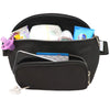 Suessie Fanny Pack Diaper Bag - With Baby Changing Pad & Waterproof Wipes Pocket - Stroller Organizer Black