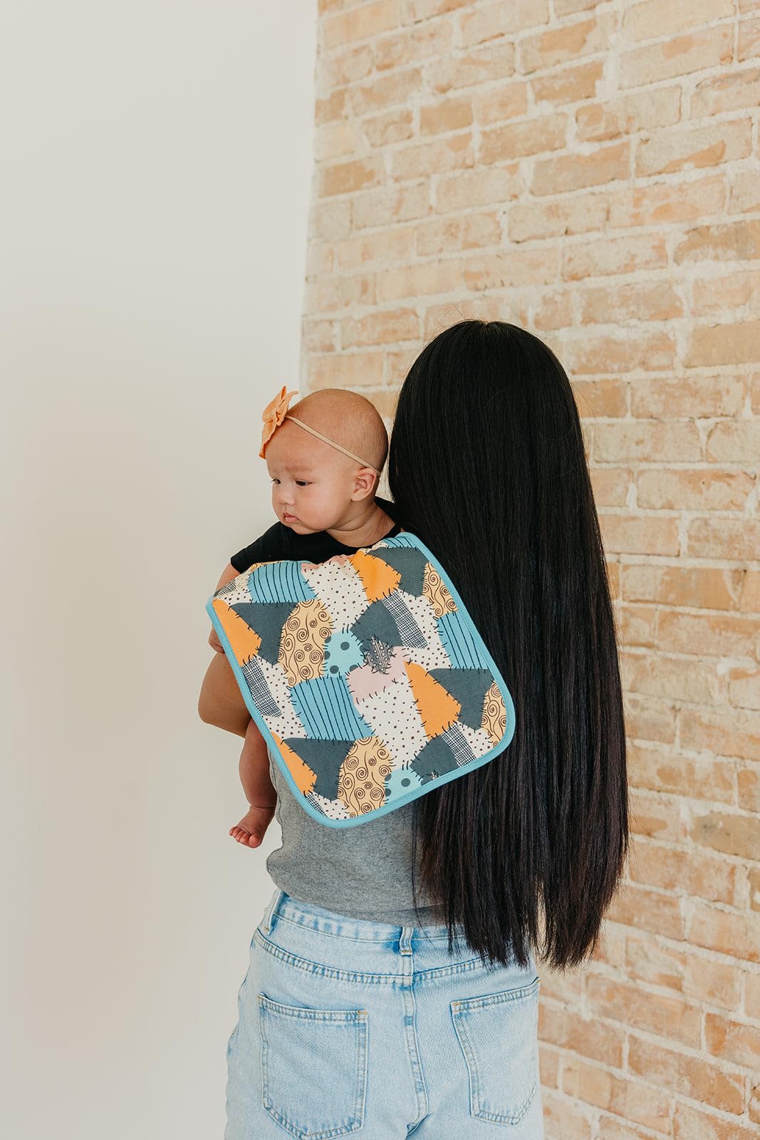 Copper Pearl Baby Burp Cloth Large 21''X10'' Size Premium Absorbent Triple Layer 3-Pack Gift Set 'Nightmare Before Christmas' -