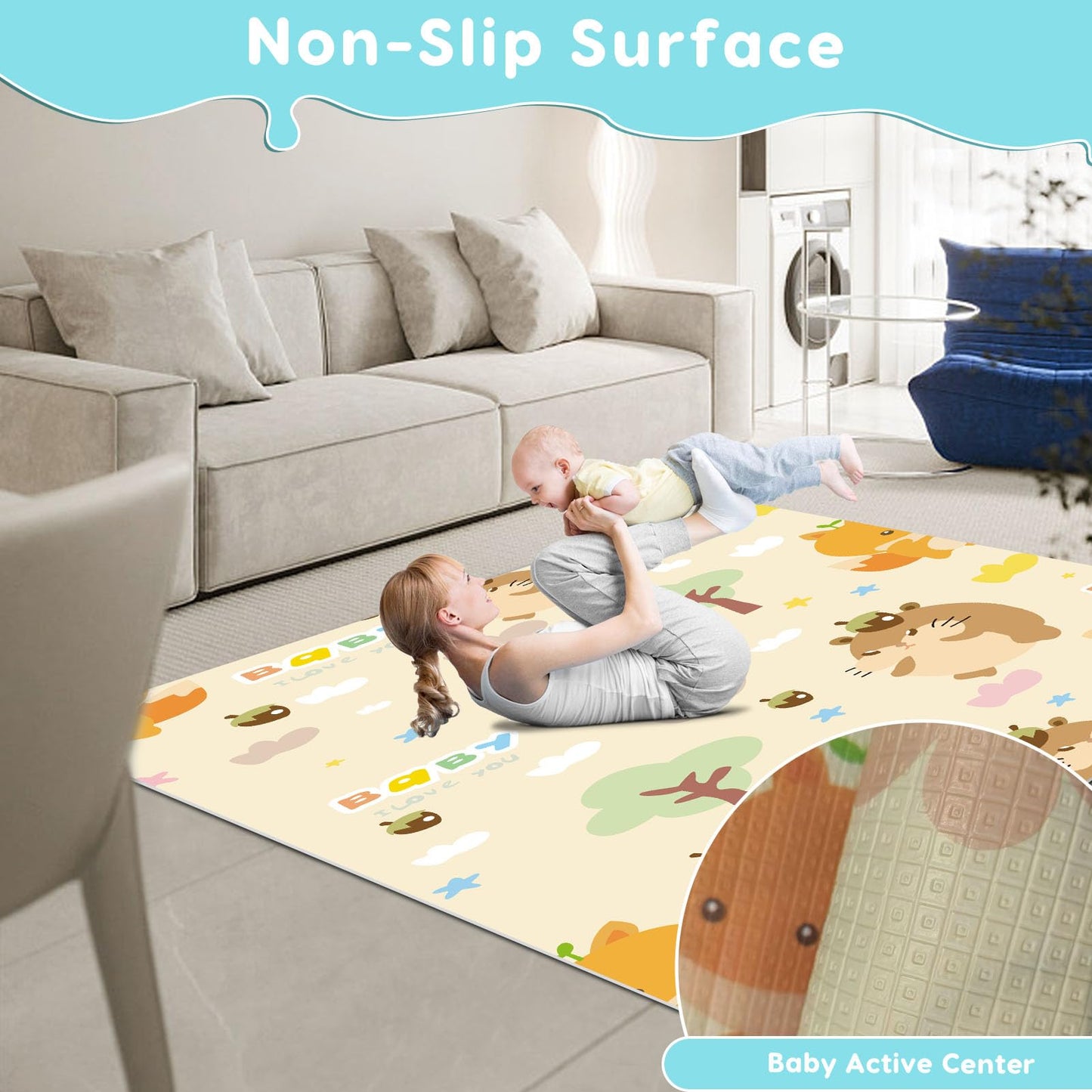 Fshibila Baby Playpen With Mat, Baby Playpens For Babies And Toddlers, Baby Fence Play Pen For Indoor & Outdoor, Sturdy Safety P