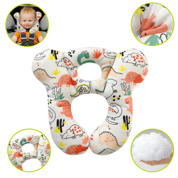Deezomo Baby Travel Pillow,Soft And Skin Friendly Kids Cushion For Car Seat - Newborn Pillow For Pushchair,Car Seat,Travel (Red