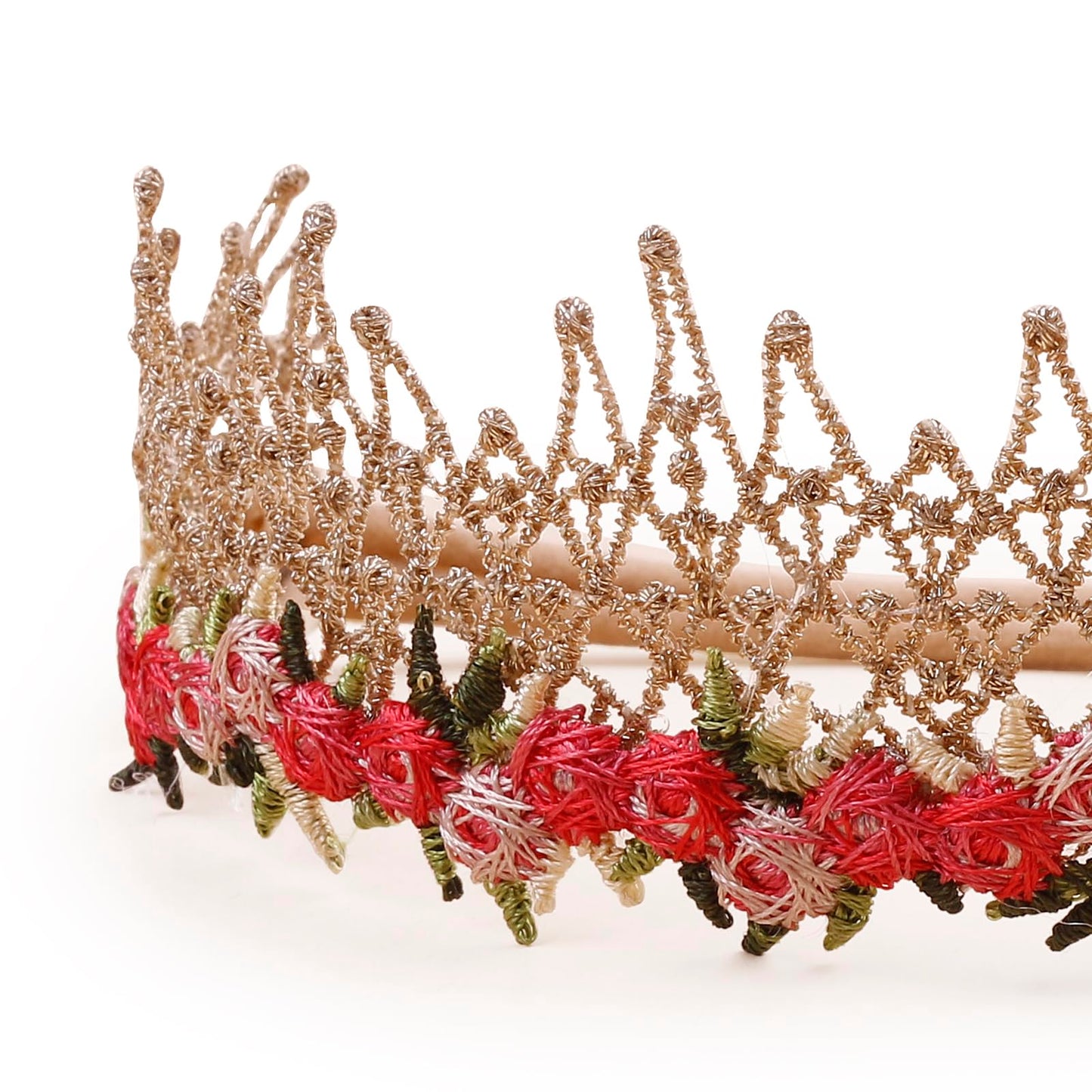 Bfnaagirl Baby Girl Floral Headband Nylon Flower Crown Elastic Hairband 3Pcs Hair Accessories Gift For Girls (9562)