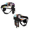 Kids Travel Tray for Toddler Car Seat, Lap Tray for Girl Activities with Dry Erase Board & Cooler Cup Holder, Road Trip Essentia