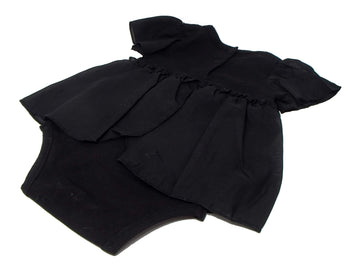 Stephan Baby My First Little Black Party Dress Ruffle-Skirted Diaper Cover, 3-6 Months