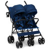 GAP babyGap Classic Side-by-Side Double Stroller - Lightweight Double Stroller with Recline, Extendable Sun Visors & Compact Fol