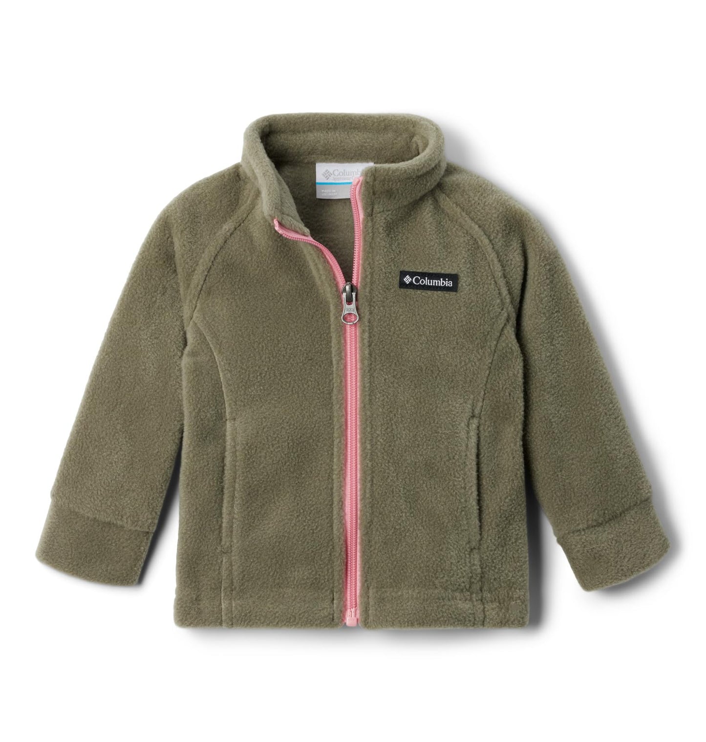 Columbia Baby Benton Springs Fleece, Stone Green/Pink Orchid, 3/6