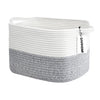 Davihomi Small Woven Cotton Rope Basket For Organizing, Gift Baskets For Handles, Empty Gift Baskets, Toy Basket For Bins|13.5'