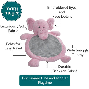 Mary Meyer Bestever Baby Mat, Elephant Pink
