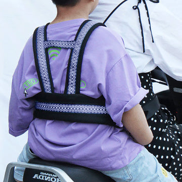 Child Motorcycle Safety Harness For Kids Reflective Anti-Fall Bike Motorcycle Back Seat Safety Belt Adjustable Cycling Walking H