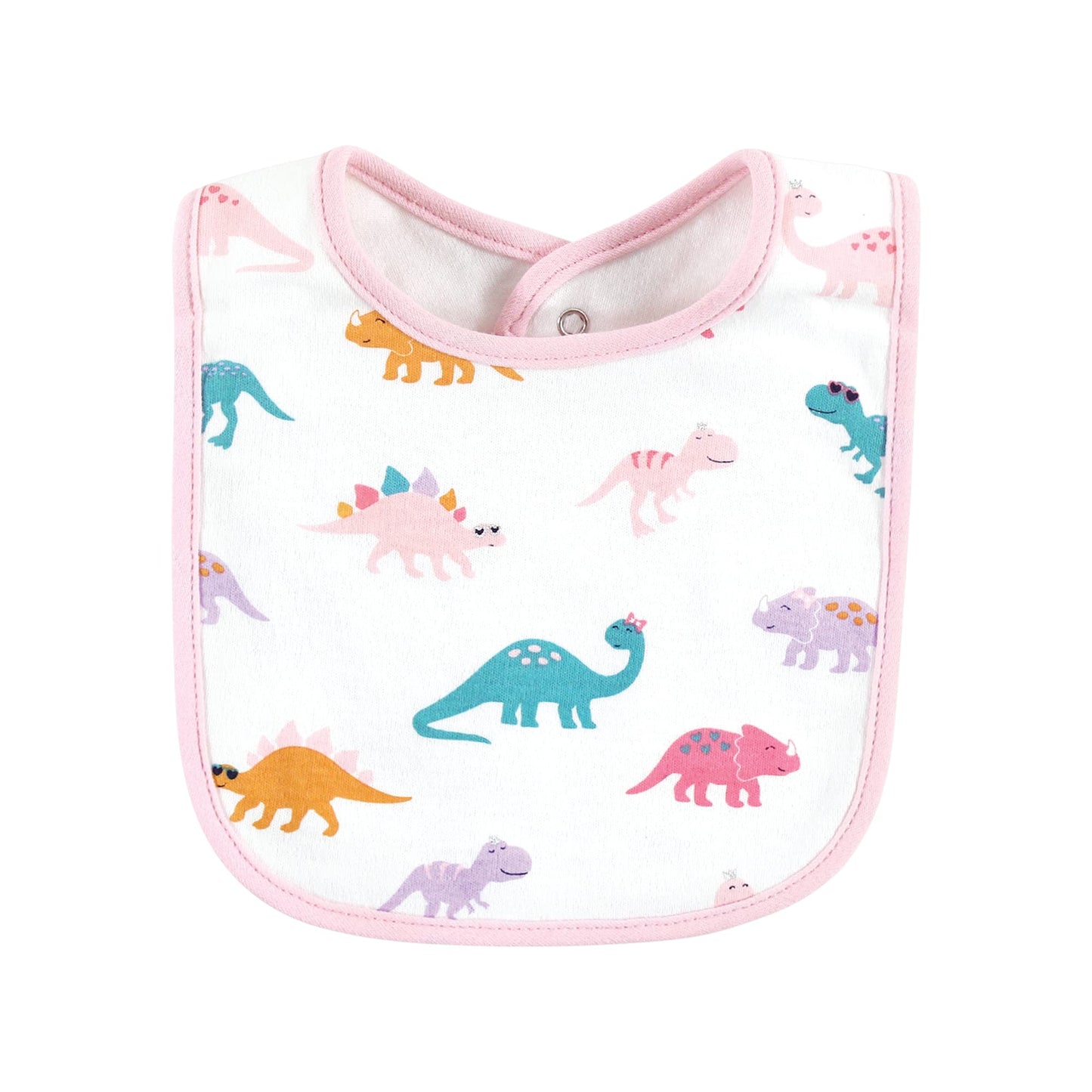 Hudson Baby Unisex Baby Cotton Bibs, Cute-A-Saurus, One Size