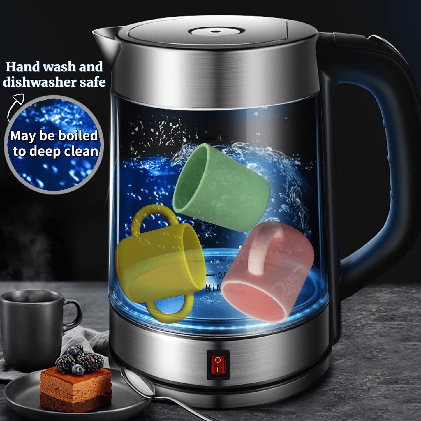 2 Pack Silicone Training Cup For Infants, Drinking Toddler Cup For Baby And Toddler - Boy Learner Cup Transition Cup 5 Oz(Blue/G