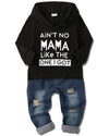Yallet 4T 5T Toddler Baby Boy Clothes, 2Pcs Fall Winter Outfit Sets Long Sleeve Letter Hoodies Top+Ripped Denim Pants