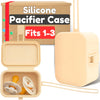 Baby 'S Aid Baby Silicone Pacifier Case For Diaper Bag, Stroller Or Purse | Fits 1-3 Pacifiers, Fully Sealable Closure | Bpa Fre