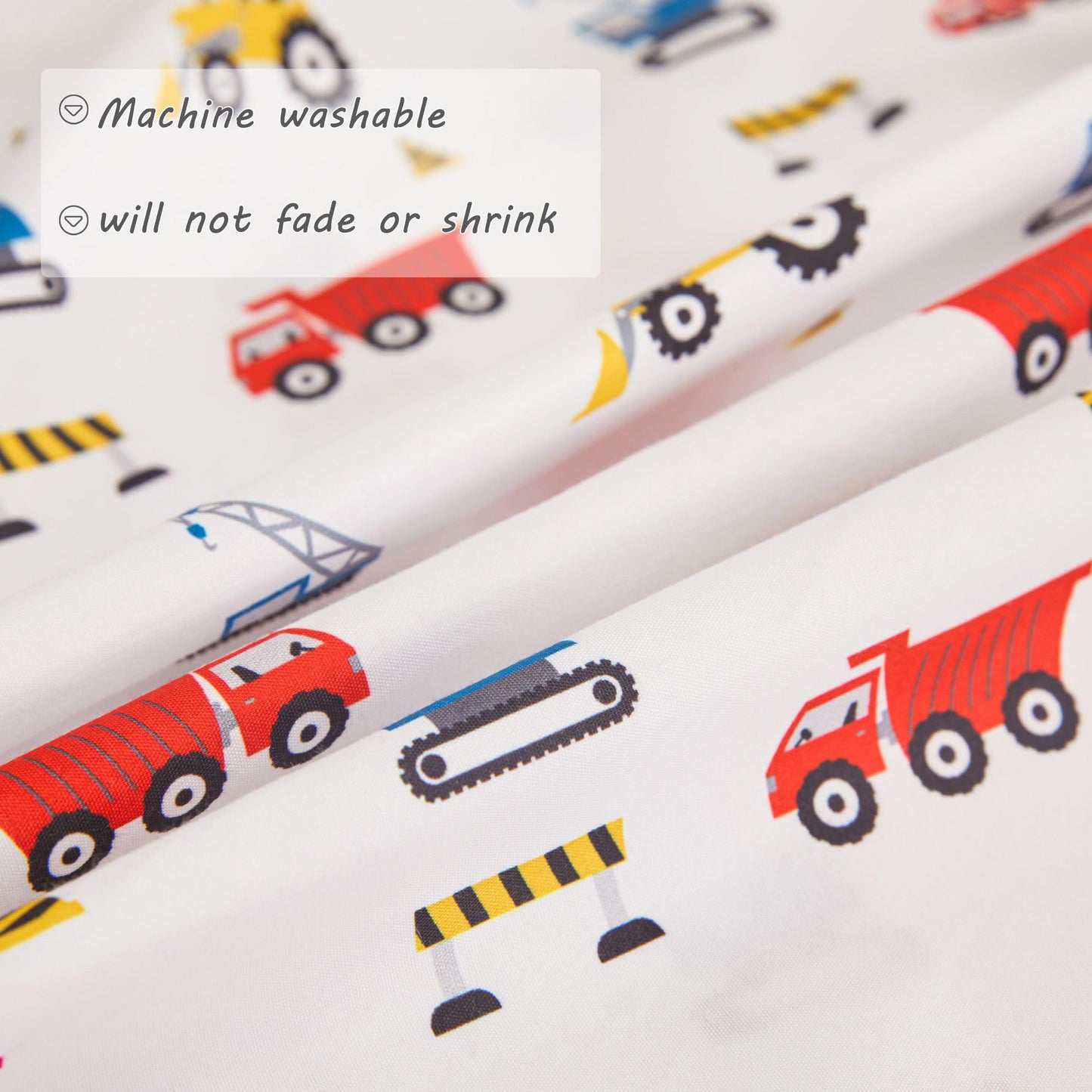 Viviland Boys Car Toddler Comforter Sets, Soft Toddler Bedding Set, Microfiber Toddler Bed Set, Truck