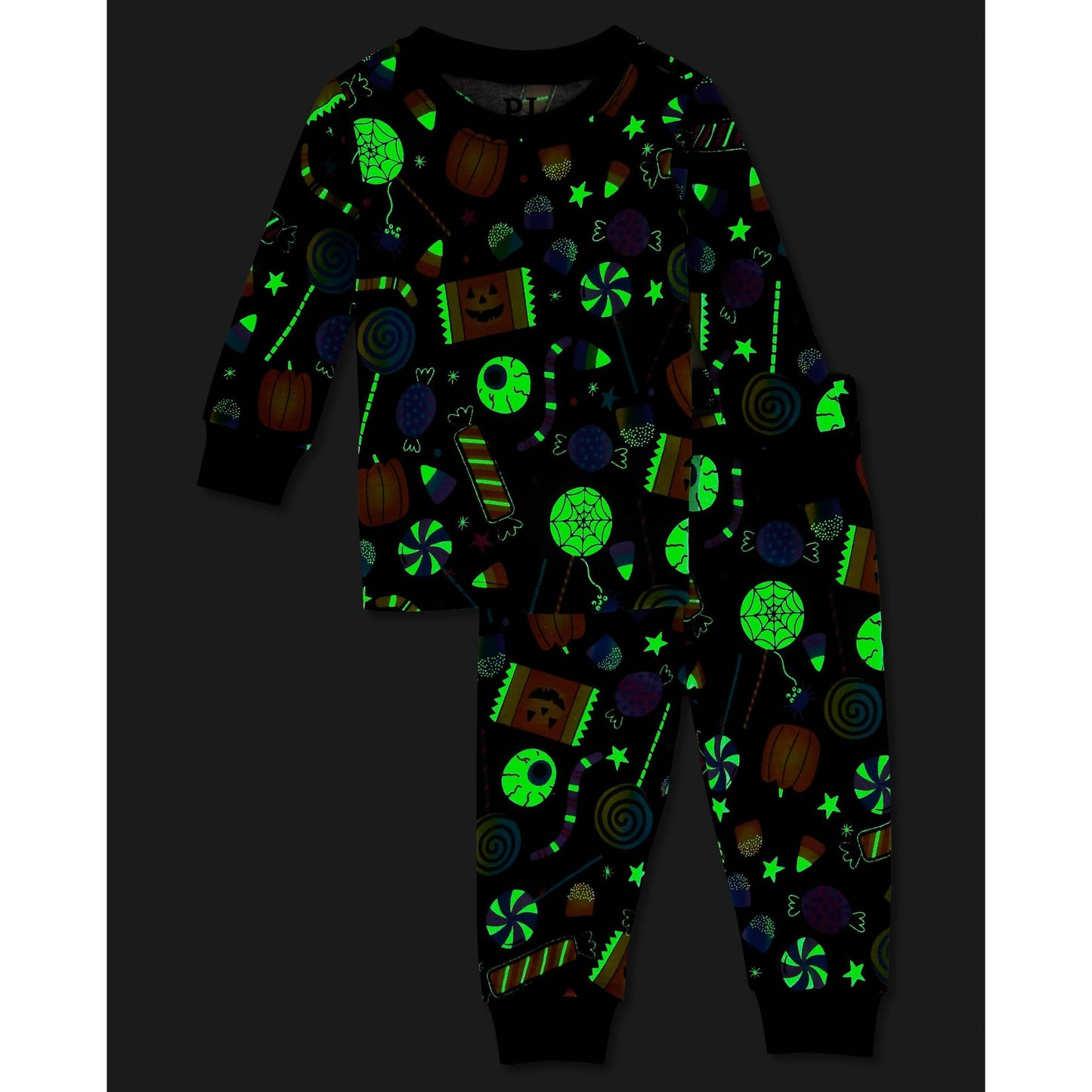 The Children'S Place,Unisex Baby,And Kids, Sibling Matching, Holiday Pajama Sets, Cotton,Allover Halloween Candy,14