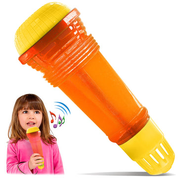 Novelty Place Echo Mic for Kids and Toddlers - Battery-Free Magic Karaoke Microphone Voice Amplifying Retro Toy for Singing, Spe
