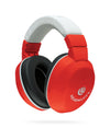 Lucid Audio HearMuffs Kids Hearing Protection Red/White (Over-the-ear Sound Protection Ear Muffs Ages 5+)