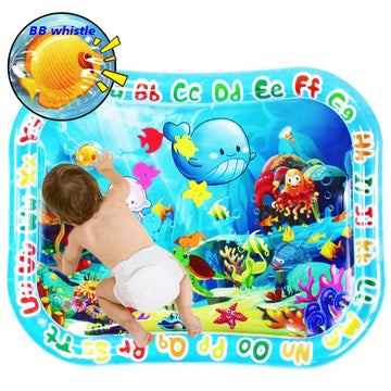 Zhuynxir Extra Big Infant Water Mat, Large Water Play Mat, Seas And Oceans Tummy Baby Toys With Bb Call, Fun Early Development A