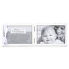 The Grandparent Gift Company- 4 X 6 White Double Hinged Table Or Shelf Frame With Grandson Sentiment- Holds Ultrasound