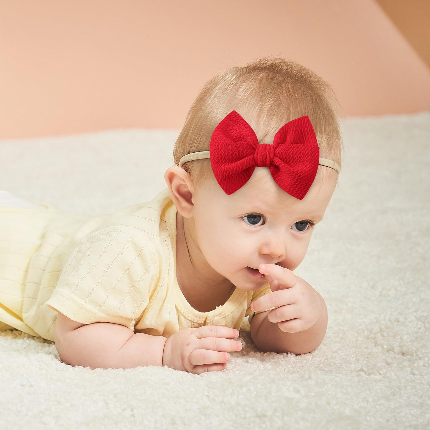 Yoyokid Hairband, 20 Pcs Baby Girls Nylon Headbands Super Soft Baby Hair Bands With Bows Elastic Hair Accessories For Newborn In