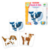 The Learning Journey: My First Match It - Head and Tails - 15 Piece Self-Correcting Animal Matching Puzzles - Learning Toys for