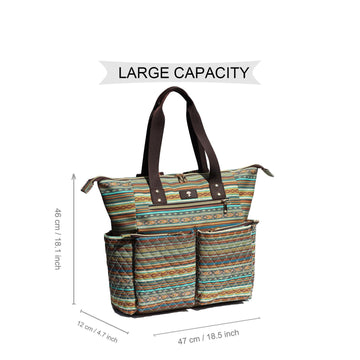 Esvan Diaper Tote Bag Backpack 2 In 1 For Women Multifunctional Large Capacity With Insulated Pockets Travel