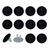 Generic 12 Pcs Baby Child Proofing Outlet Covers, Electrical Safety Socket Protection Caps For 2-Prong Power Wall Plate Pure Bla