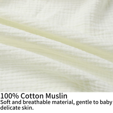 Muslin Nursing Pillow Cover Soft 100% Cotton Feeding Pillow Slipcover Fits Standard Infant Nursing Pillow Or Positioner For Baby