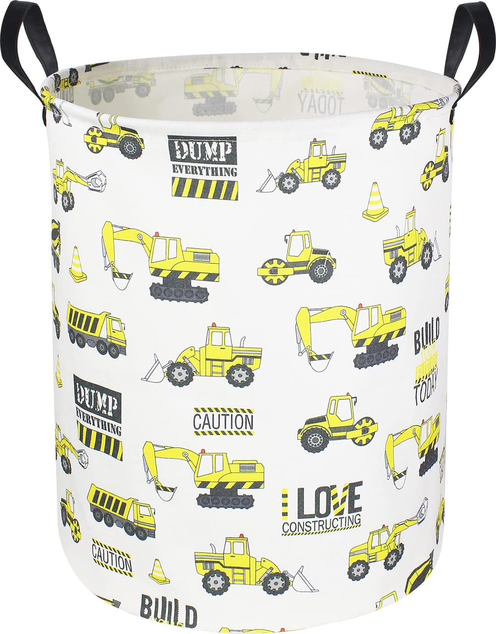 Clocor Large Round Storage Bin,Collapsible Storage Baskets, Dirty Laundry Hamper Baskets For Baby Boys And Girls, Office, Bedroo