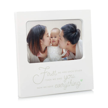 Tiny Ideas Family Keepsake Frame, First We Had Each Other, Then We Had You, Now We Have Everything' Sentiment Photo Frame, Baby