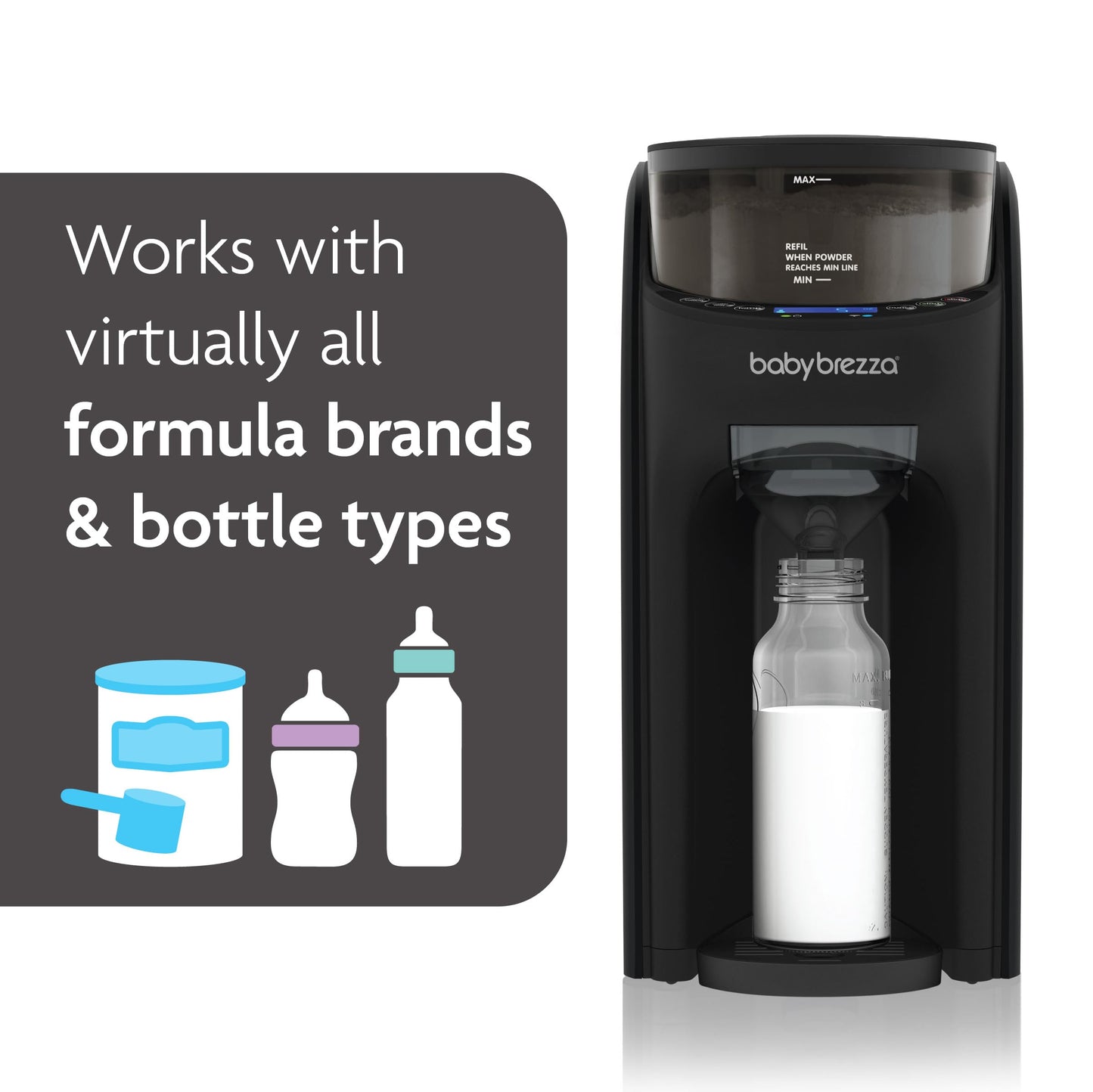 Baby Brezza Formula Pro Advanced Wifi Formula Dispenser - Automatically Mix A Warm Formula Bottle From Your Phone Instantly - Ea