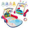 Baby Gym Play Mat & Baby Walker, Baby Activity Center With Music And Light, Tummy Time Mat, Push Toys For Toddler, Detachable Pl