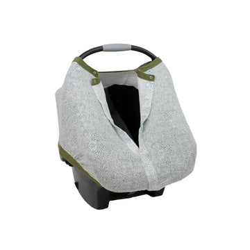 Little Unicorn Breathable Car Seat Canopy | Magnetic Closure & Universal Fit | Cover Baby From Elements (Green Seed)