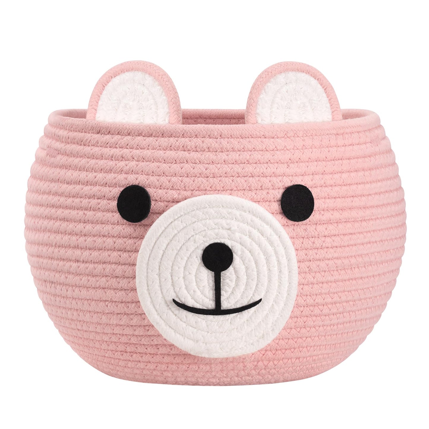 CherryNow Baby Basket for Nursery, Baby Shower Gifts for Girls, Cute Storage Basket for Home Decor, Animal Baskets for Kids Toys