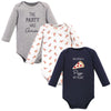 Hudson Baby Unisex Baby Cotton Long-Sleeve Bodysuits, Pizza, 6-9 Months