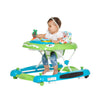 Dream On Me Baby Steps Baby Walker in Blue and Green, Adjustable Three Position Height Setting, Removable Tray, Easy to Fold and