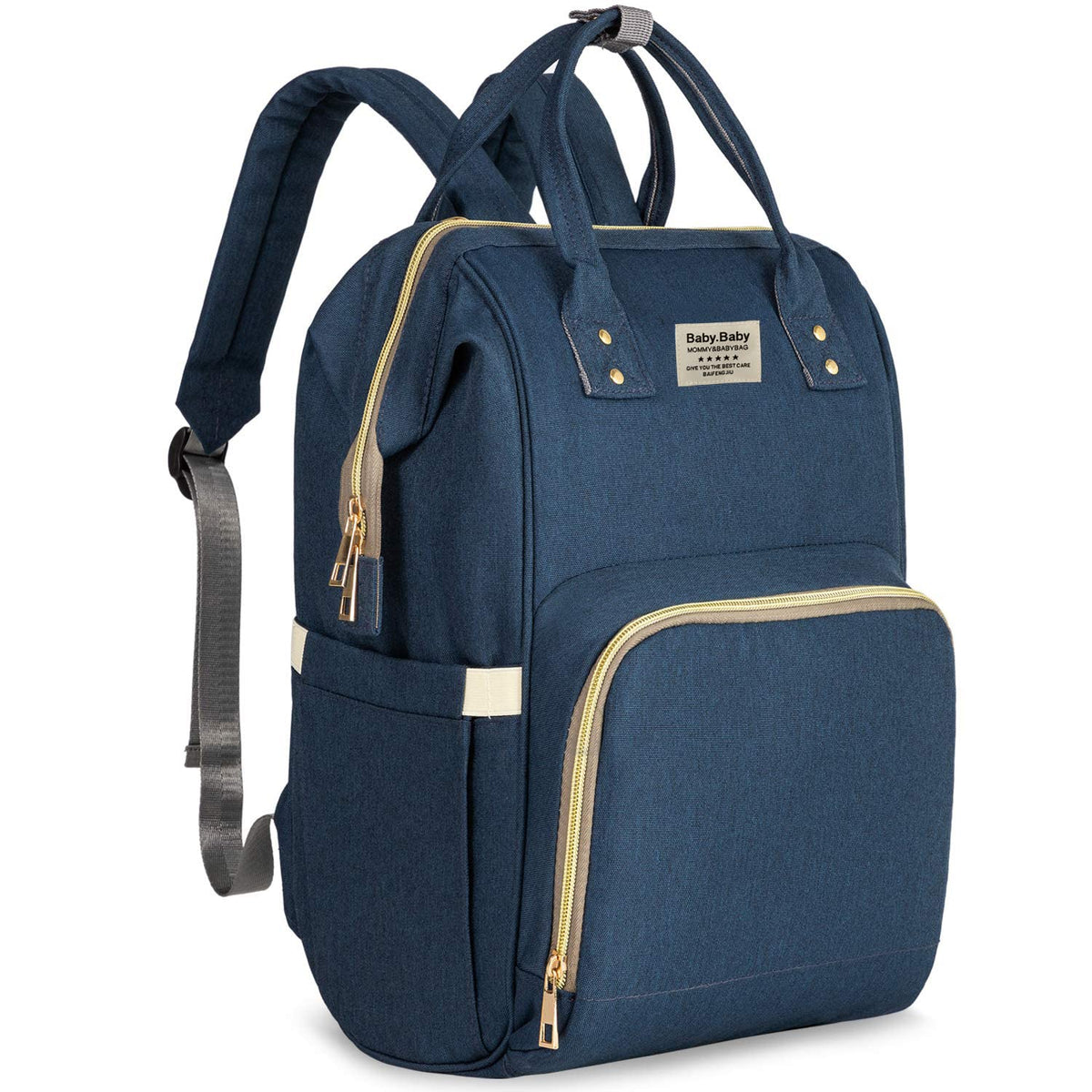 House Of Quirk Baby Diaper Bag Maternity Backpack (Prussian Blue)