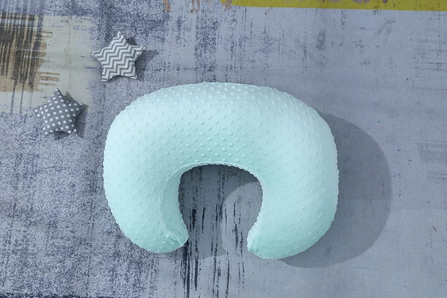 Donomilo Minky Dots Nursing Pillow Cover, Case Plush Breathable Breastfeeding Pillow Slipcover Fits Nursing Pillow, Super Soft S