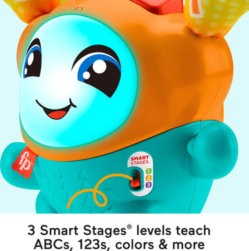 Fisher-Price Baby & Toddler Learning Toy DJ Bouncin Beats with Music Lights & Bouncing Action for Ages 9+ Months
