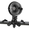 Portable Stroller Fan Personal rechargeable USB Fans With 5200mAh 3 Speeds Battery Small Baby Car Seat Mini Handheld Clip On Fan