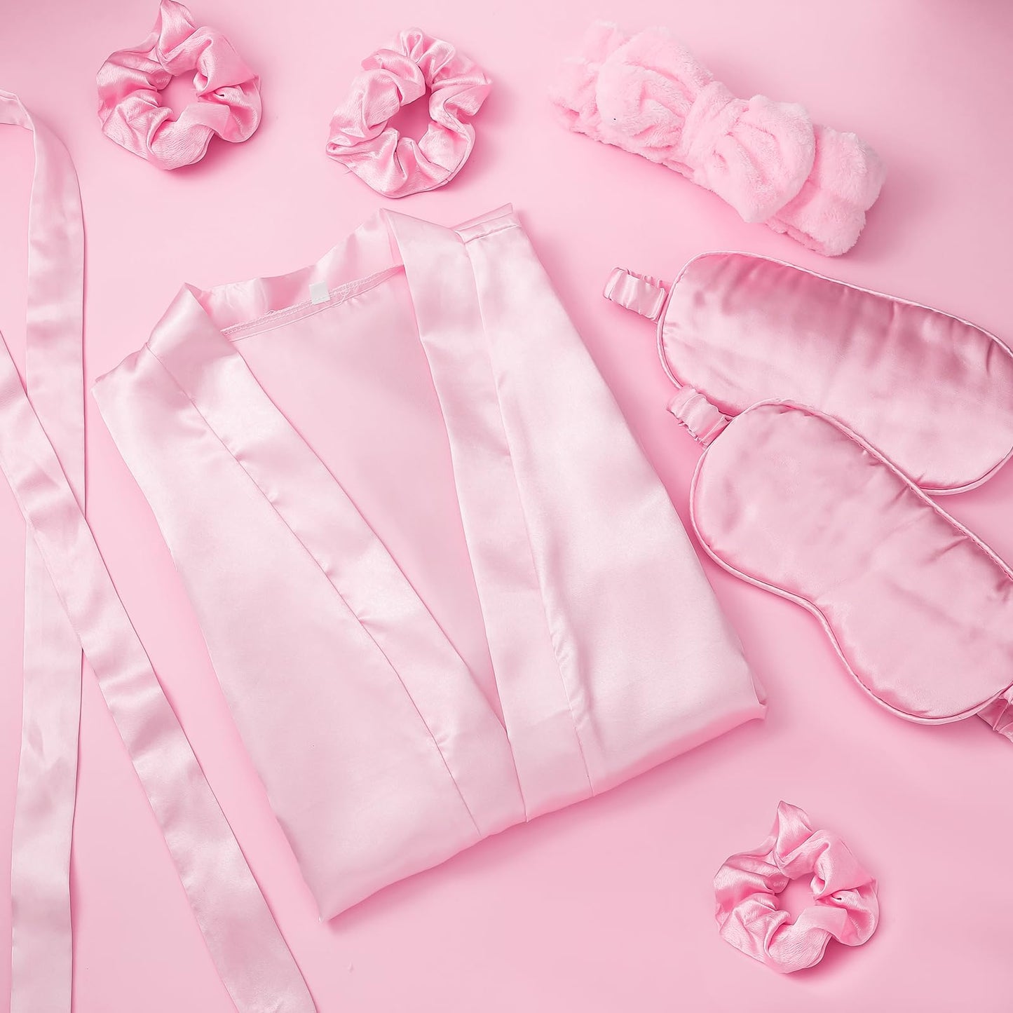 Zhanmai 36 Pcs Spa Party Supplies For Girls 6 Spa Robes 6 Spa Headband 6 Blindfolds 6 Scrunchies 12 Wristbands For Kids Birthday