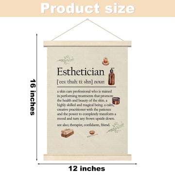 Esthetician Hanger Poster, Hair Salon Poster Hanger, Funny Wall Art Hanger, Inspirational Poster Hanger, Esthetician Definition