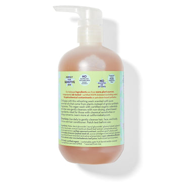California Kids Chillax Shampoo And Bodywash | 100% Plant-Based | Gentle Skincare For Kids | Lavender Shampoo For Kids + Teens |