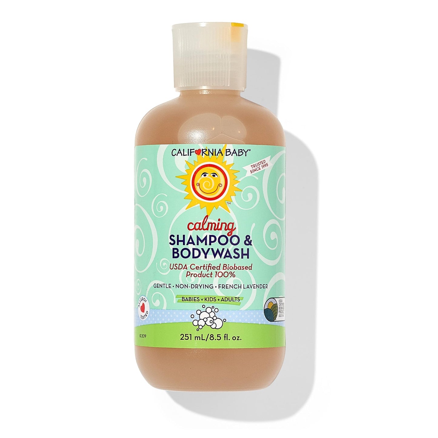 California Baby Calming Baby Shampoo + Baby Wash | 100% Plant-Based | Lavender Body Wash For Sensitive Skin | Hypoallergenic | 2
