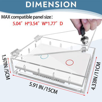 Groword Switch Cover,Baby Proof Light Outlet Covers,Child Safety Switch Plate Guard,Wall Plug Box,Kids Electrical Protector Box