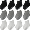 Aroveea Non Slip Grip Ankle Baby Socks 12 Pack For Toddler Boys And Girls Kids Socks,Infant Cute Cotton Baby Socks