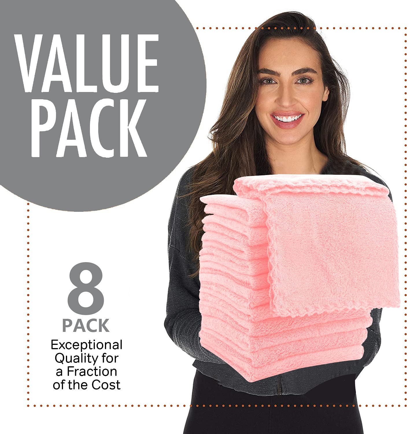 8 Pack Large Burp Cloths For Baby - 20' By 10' Ultra Absorbent Burping Cloth, Hand Washcloths, Newborn Towel - Milk Spit Up Ra