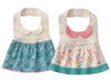 GZMM Baby Girls Princess Type Waterproof Bibs with Adjustable Snaps,2 Pack
